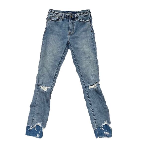 Urban Outfitters Jeans BDG Twig Crop High-Rise Skinny Blue Double Vision - Picture 3 of 15